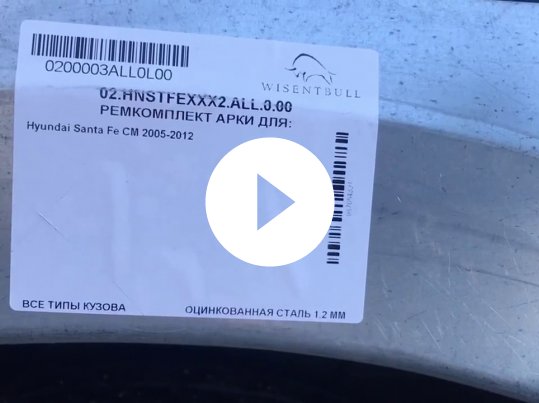 Задні арки для Hyundai Santa Fe II